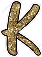 CUL 23.5" Individuals - Gold Sparkle K