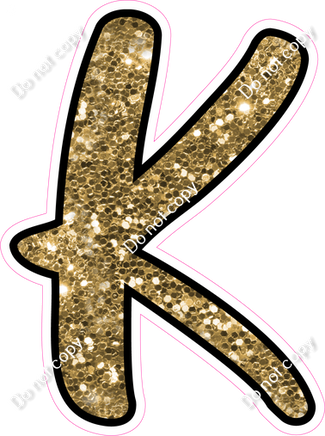 CUL 23.5" Individuals - Gold Sparkle K