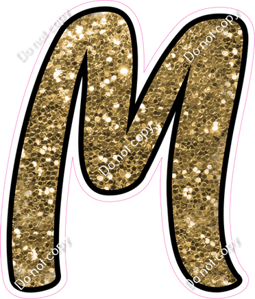 CUL 23.5" Individuals - Gold Sparkle M