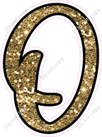 CUL 23.5" Individuals - Gold Sparkle O