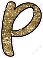 CUL 23.5" Individuals - Gold Sparkle P