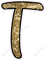 CUL 23.5" Individuals - Gold Sparkle T