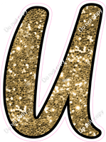 CUL 23.5" Individuals - Gold Sparkle U