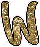 CUL 23.5" Individuals - Gold Sparkle W