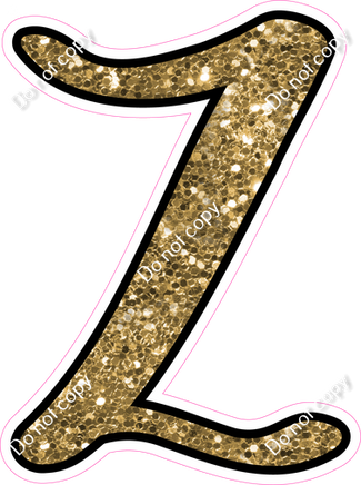 CUL 23.5" Individuals - Gold Sparkle Z