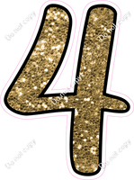 CUL 23.5" Individuals - Gold Sparkle 4