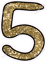 CUL 23.5" Individuals - Gold Sparkle 5