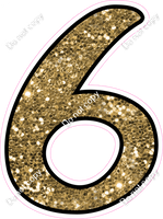 CUL 23.5" Individuals - Gold Sparkle 6