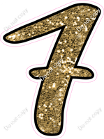 CUL 23.5" Individuals - Gold Sparkle 7