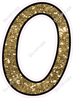 CUL 23.5" Individuals - Gold Sparkle