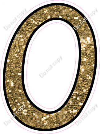 CUL 23.5" Individuals - Gold Sparkle