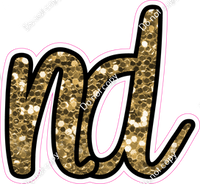 CUL 23.5" Individuals - Gold Sparkle ND