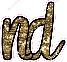 CUL 23.5" Individuals - Gold Sparkle ND