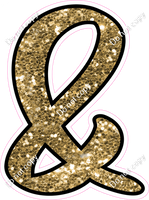 CUL 23.5" Individuals - Gold Sparkle &