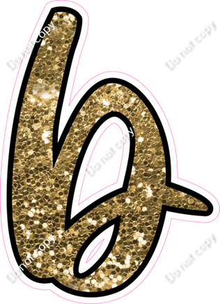 CUL 23.5" Individuals - Gold Sparkle b