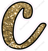 CUL 23.5" Individuals - Gold Sparkle c