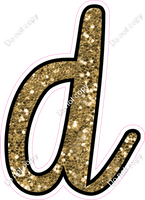 CUL 23.5" Individuals - Gold Sparkle d