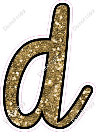 CUL 23.5" Individuals - Gold Sparkle d