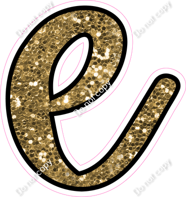 CUL 23.5" Individuals - Gold Sparkle e