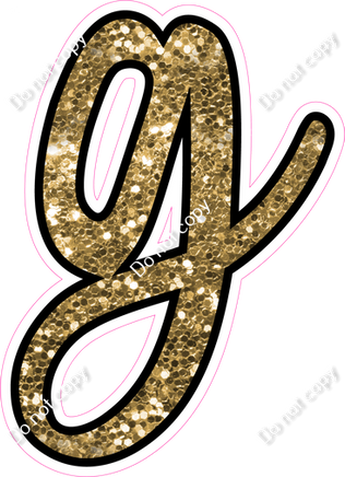 CUL 23.5" Individuals - Gold Sparkle g