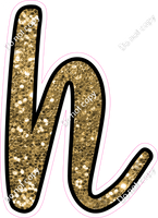 CUL 23.5" Individuals - Gold Sparkle h