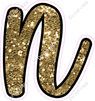 CUL 23.5" Individuals - Gold Sparkle n