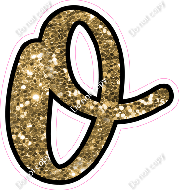 CUL 23.5" Individuals - Gold Sparkle o