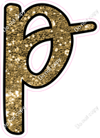 CUL 23.5" Individuals - Gold Sparkle p