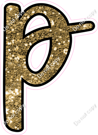 CUL 23.5" Individuals - Gold Sparkle p