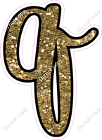 CUL 23.5" Individuals - Gold Sparkle q