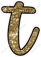 CUL 23.5" Individuals - Gold Sparkle t