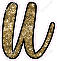 CUL 23.5" Individuals - Gold Sparkle u