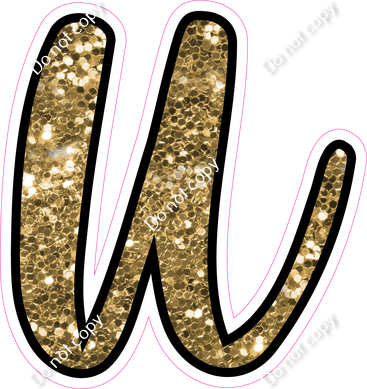 CUL 23.5" Individuals - Gold Sparkle u
