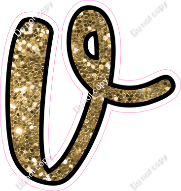 CUL 23.5" Individuals - Gold Sparkle v