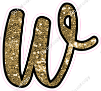 CUL 23.5" Individuals - Gold Sparkle w