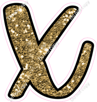 CUL 23.5" Individuals - Gold Sparkle x