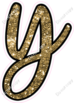 CUL 23.5" Individuals - Gold Sparkle y