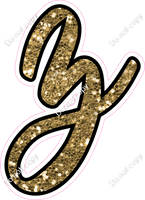 CUL 23.5" Individuals - Gold Sparkle z