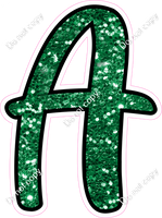 CUL 23.5" Individuals - Green Sparkle A