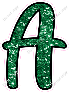 CUL 23.5" Individuals - Green Sparkle A