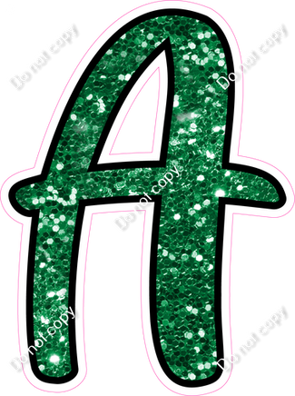 CUL 23.5" Individuals - Green Sparkle A