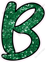 CUL 23.5" Individuals - Green Sparkle B