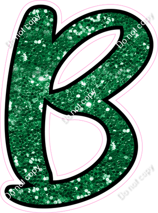 CUL 23.5" Individuals - Green Sparkle B