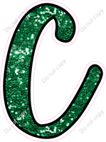 CUL 23.5" Individuals - Green Sparkle C