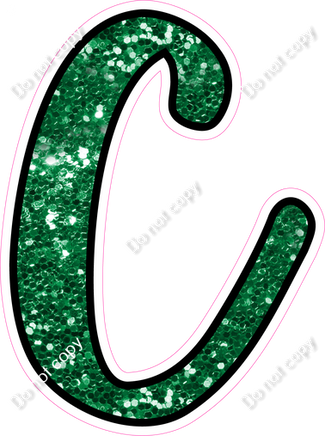 CUL 23.5" Individuals - Green Sparkle C