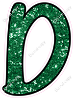 CUL 23.5" Individuals - Green Sparkle D