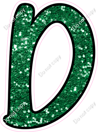 CUL 23.5" Individuals - Green Sparkle D