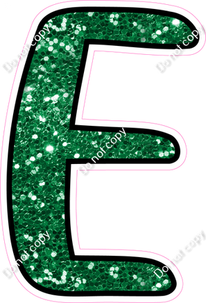 CUL 23.5" Individuals - Green Sparkle E