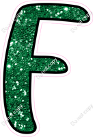 CUL 23.5" Individuals - Green Sparkle F