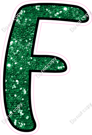 CUL 23.5" Individuals - Green Sparkle F